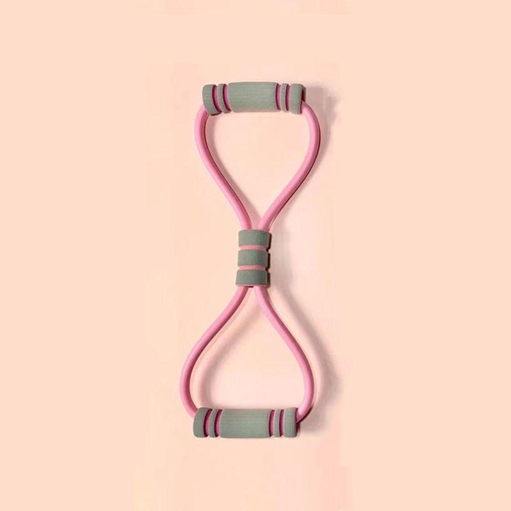 Bolded 8-shaped Stretcher TPE Tube Yoga Elastic Band Household Tension Rope Back Muscles