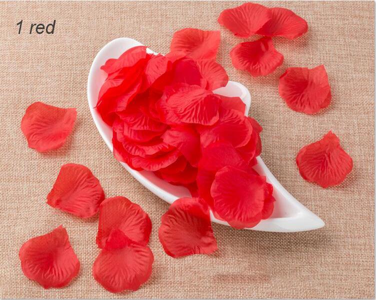 100 шт./пакет Шелковые лепестки роз Искусственные цветы Свадебные мероприятия Украшение стола Товары для вечеринок Конфетти AVE