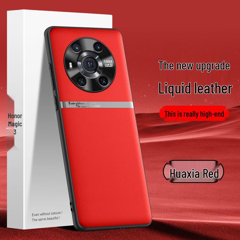 Чехол Liquid Leather для Honor Magic 3 — защита от падения, загрязнения, защитный чехол