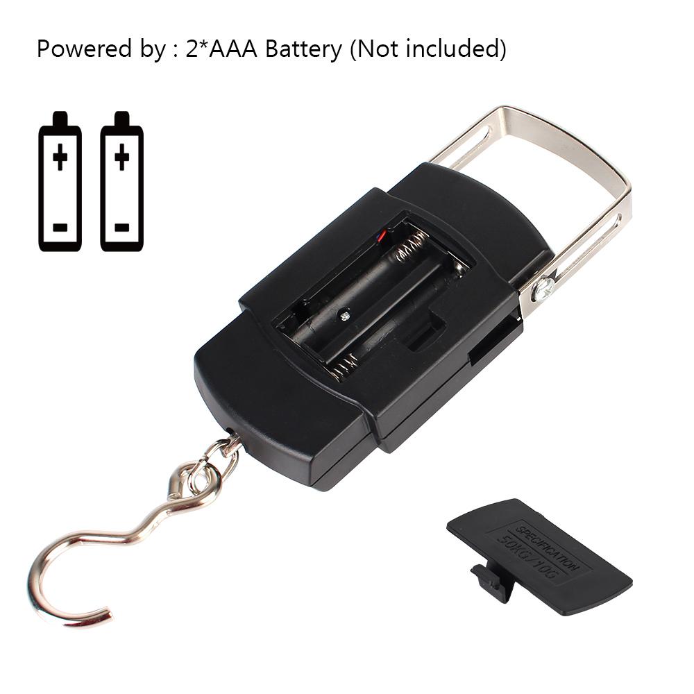 50 кг/110 фунтов ЖК-электронные весы портативный домашний инструмент для рыбалки багажа путешествия подвесные цифровые весы