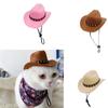 Cat Cowboy Hat Pet Headdress Western Hat Headdress for Taking Photos Cute Pet Hat Selling Cute Artifact Pet Photo Accessories