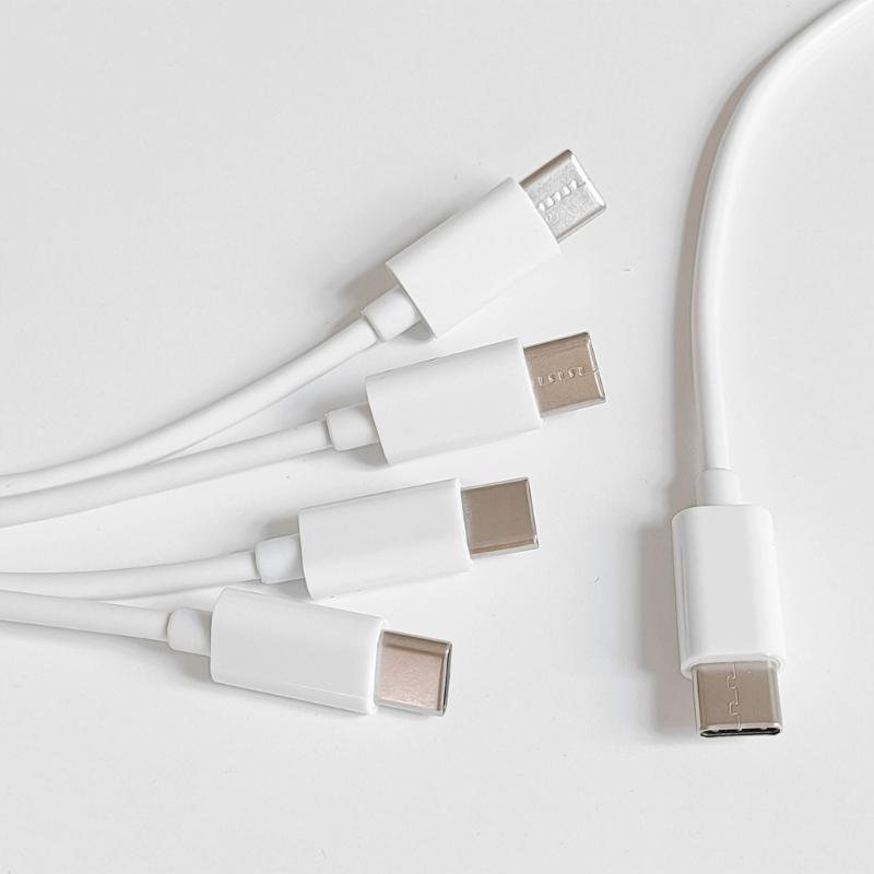 Кабель для зарядки Type-C 50 см 1 на 4 Удлинитель шнура USB-C для мобильных телефонов, планшетов, разъемов