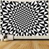 Солнечное затмение, звезда, настенный гобелен, гобелен с мандалой, черно-белый геометрический гобелен, украшение для спальни, комнаты, дома