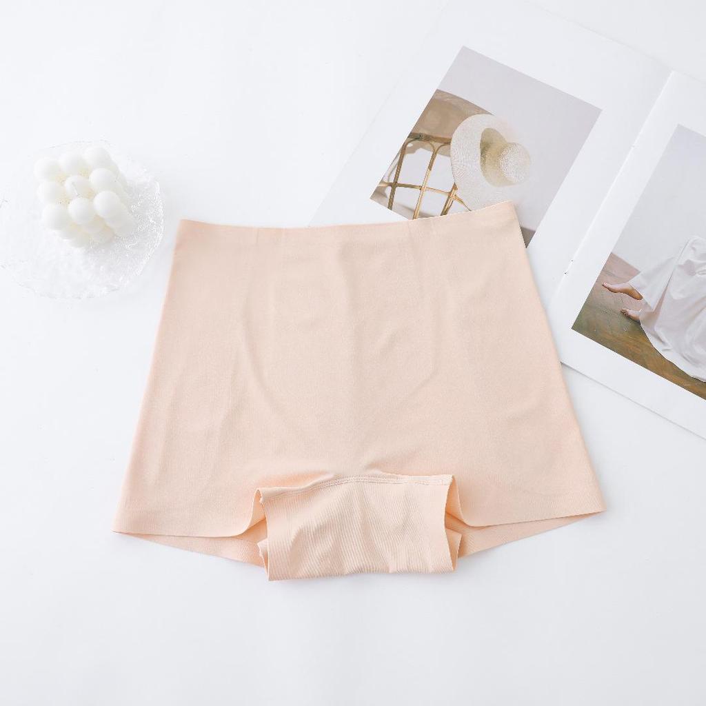 Women's Seamless Hip-Lifting Pants with Faux Buttock Pads - Peach Hip Safety Underwear