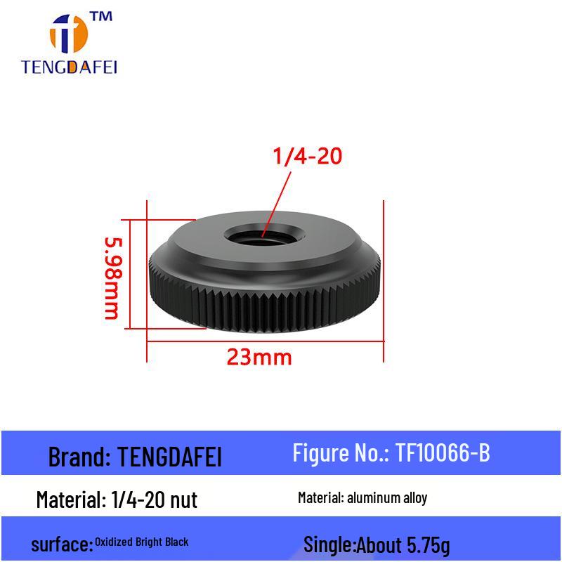 Reversible 1/4" Male To 3/8" Female Adapter for Camera Tripod Ball Head with M4-M8 Conversion Screws