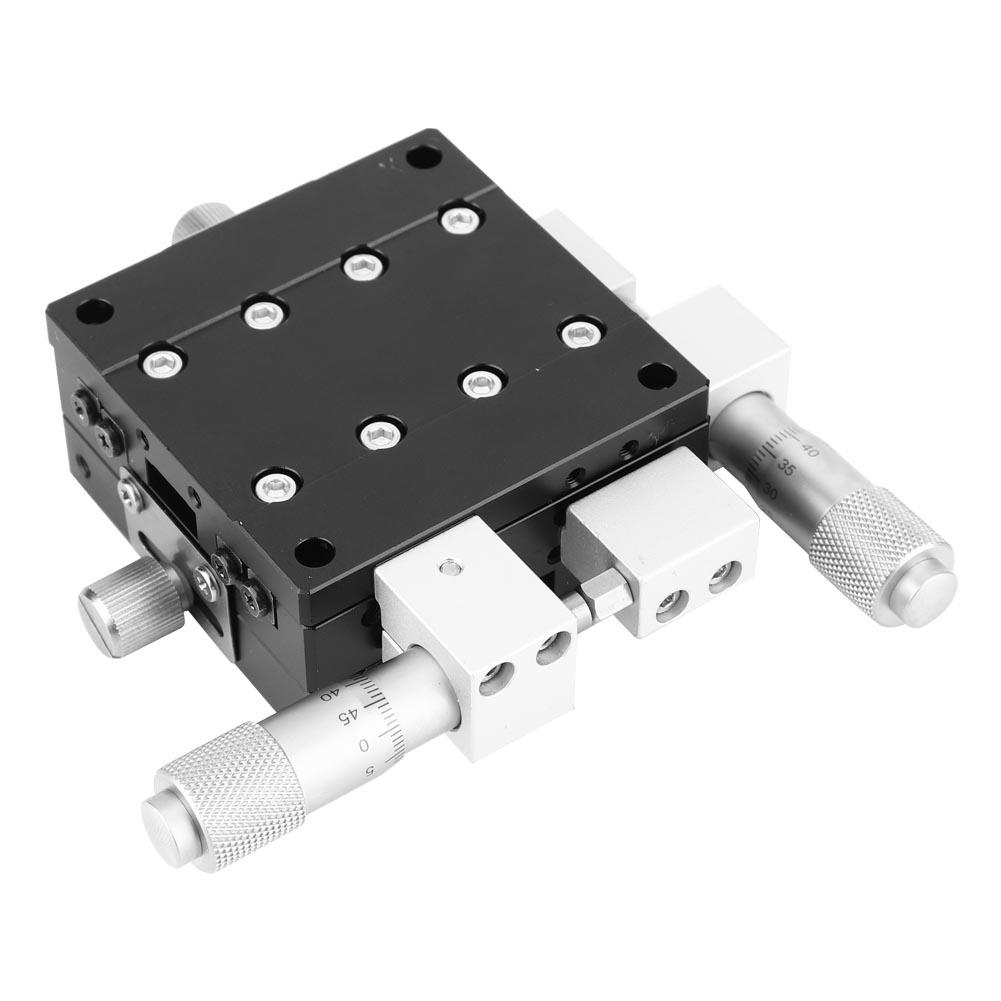 Платформа для прецизионной подстройки XY осей LY60 60x60 мм, линейный столик ручного перемещения