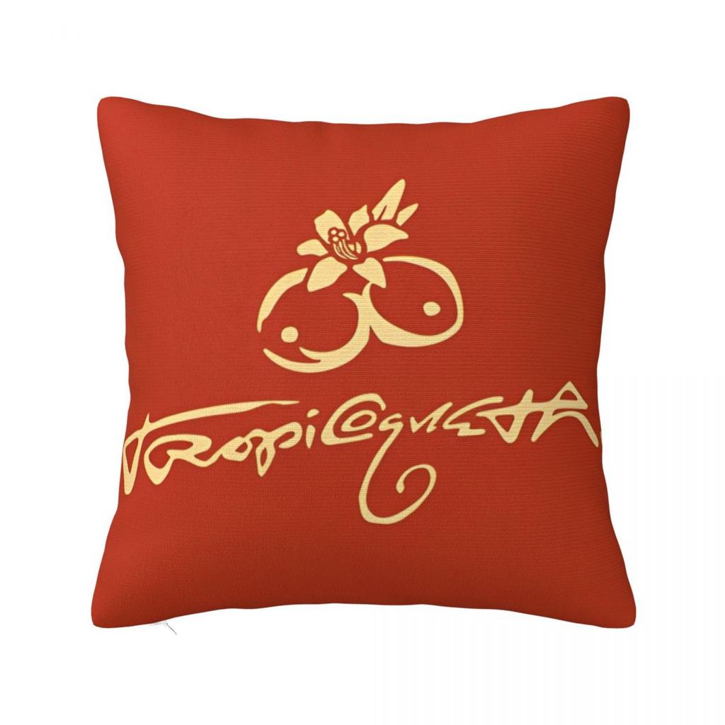 Karol G Tropicoqueta New Album Pillowcase Polyester Cushion Cover Decor Verano Rosa Throw Pillow Case Cover Home Square 40X40Cm