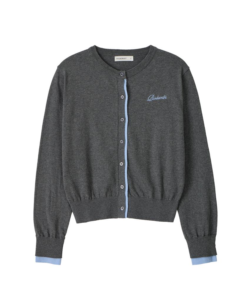 PANDORAFIT Lumière Line Cardigan (Melange Gray)