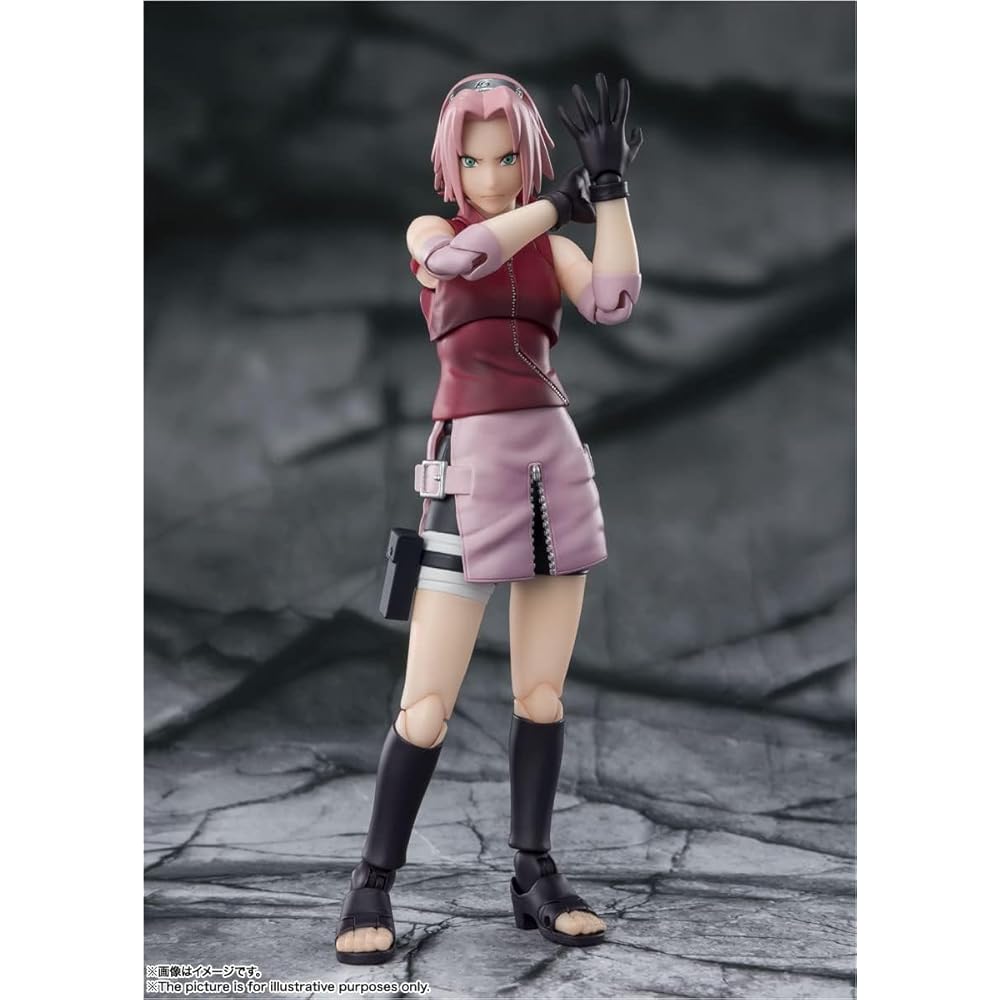 НАРОДЫ ТАМАШИИ SH. Фигурка Наруто Ураганные Хроники Сакура Харуно Figuarts 135 мм ABS ПВХ Окрашенная Подвижная Фигурка