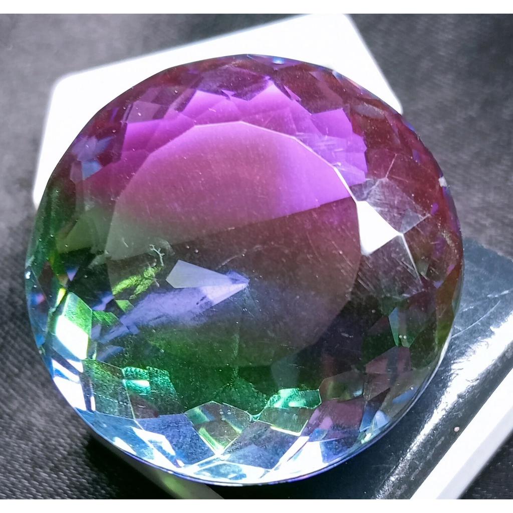 Stunning Tourmaline Bi-Color Use For Gift Natural Round Cut 90+ Ct Gemstone