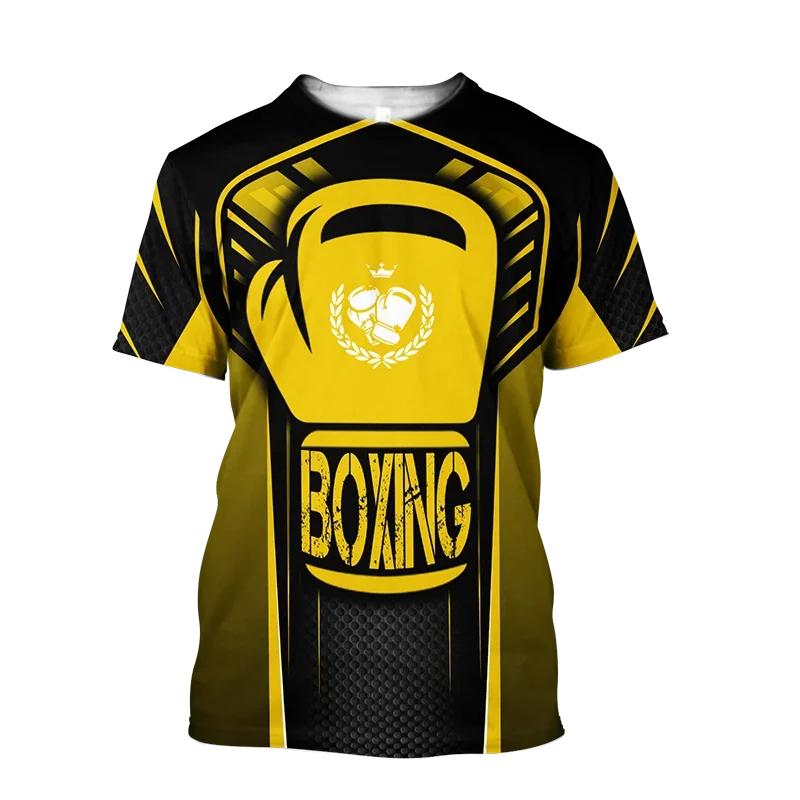 Boxing Training Women's T-shirt Quick Dry Loose Casual Sports Tough Guy Style Men Round Neck Short Sleeve Oversized Comfortable Clothing