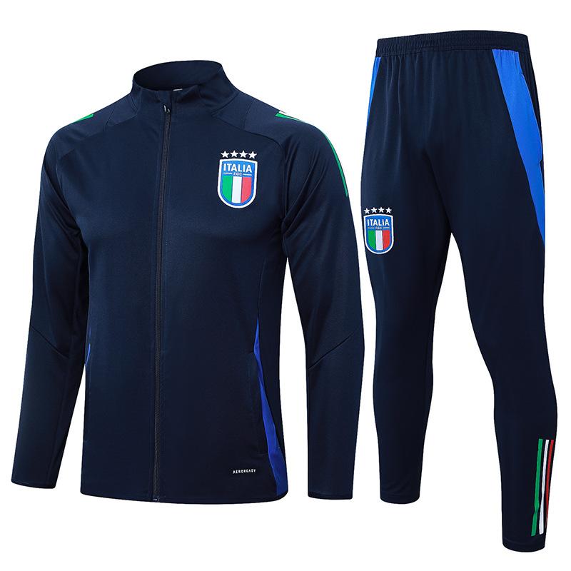 2024 country captain zipper Argentina Portugal Italy Brazil Germany warm-up jersey football jersey