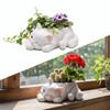 Украшение Смола Кошка Суккулент Цветочный Горшок Мультяшная Кошка Креативный Садовый Горшечный Многофункциональный Горшок для Суккулентов Балкон