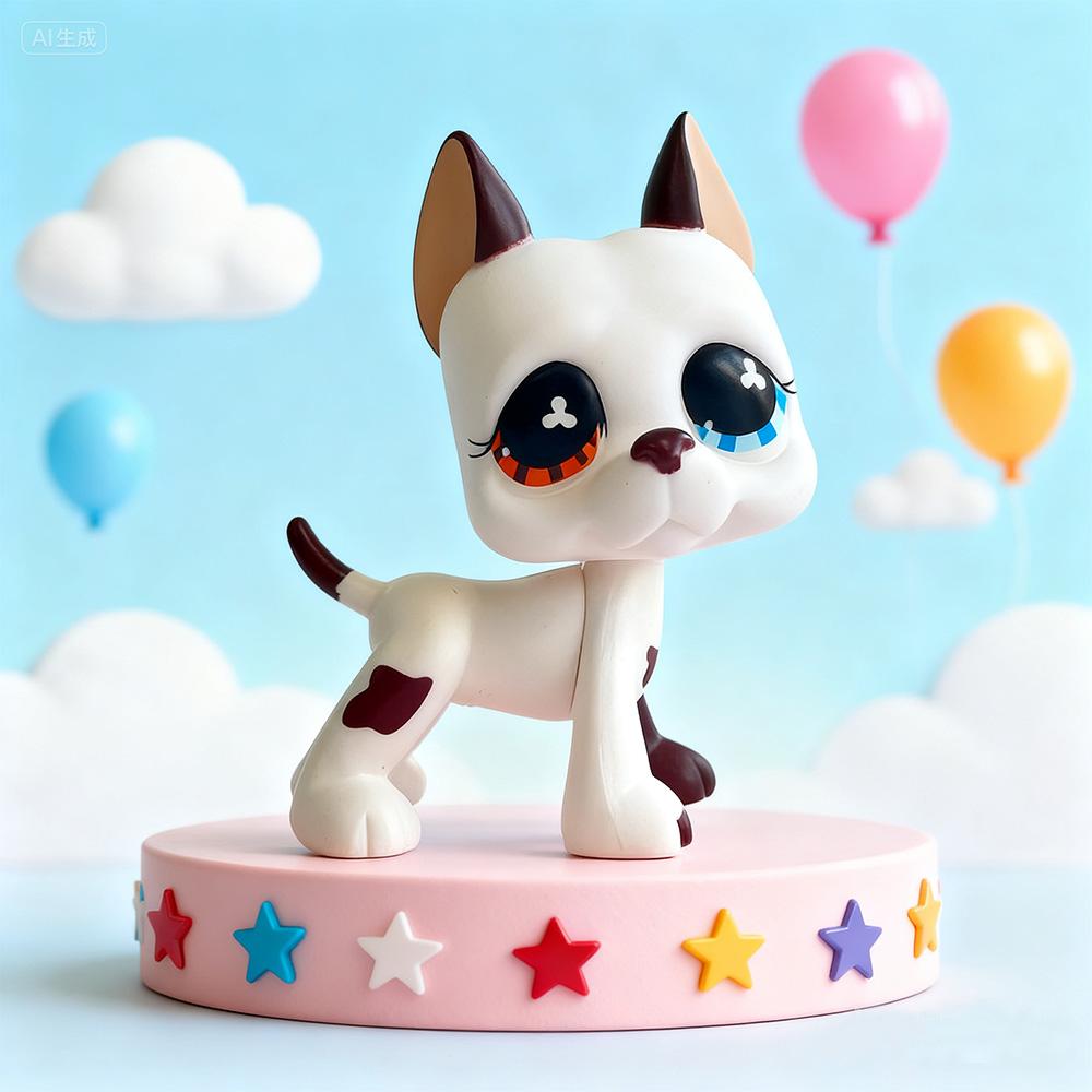 Редкая игрушка Littlest Pet Shop Lps Мини-подставки Котенок с короткой шерстью Старые фигурки Коллекция Al Игрушка на пружинке