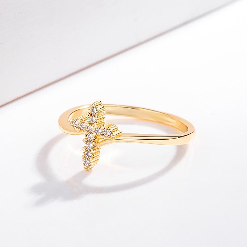 Геометрическое кольцо-крест с инкрустированными циркониевыми камнями, потрясающий подарок на помолвку для пар, модный аксессуар для рук, европейский стиль, Am