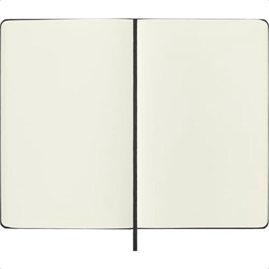 Альбом для эскизов в твердом переплете Большой 5 x 8,25 Однотонный пустой черный 104 страницы