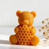 3D Форма для свечи 'Медведь и Горшочек с Медом' Силиконовая DIY Пчела Аромат Гипс Смола Форма для Домашней Ароматической Свечи Поделка Подарок Украшение Использование