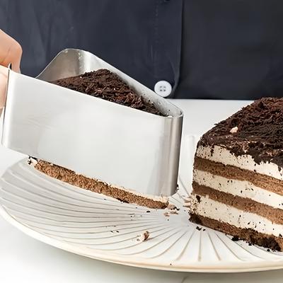 1 шт. зажим для переноски торта из нержавеющей стали, инструмент для выпечки торта на день рождения, идеально подходит для нарезки, идеально подходит для десертов и вечеринок по случаю дня рождения