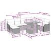 Garden Sofa Set with Storage 9 pcs Black Poly Rattan