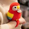 Simulation Parrot Plush Pendant Plush Animal Standing Shoulder Animals  Birthday Gifts