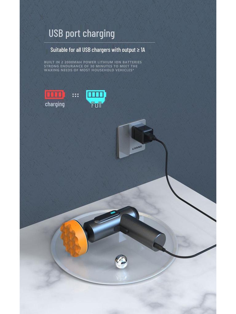 Портативная высокомощная аккумуляторная полировальная машина для автомобиля: Инструмент для воскования, удаления царапин и защиты лакокрасочного покрытия