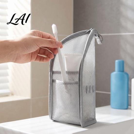 Leakproof Travel Pouch 2PCS Portable Standing Toiletry Bags EVA Mesh Dividers Waterproof Daily Organized Kit Cosmetic Organizers Lightweight Pouches