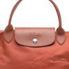 Longchamp Маленькая сумка Le Pliage с серебристой металлической застежкой Женские сумки Коричневый L1621919404