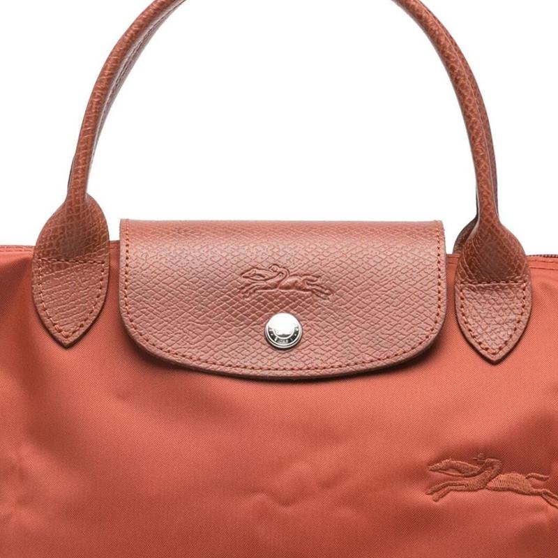 Longchamp Маленькая сумка Le Pliage с серебристой металлической застежкой Женские сумки Коричневый L1621919404