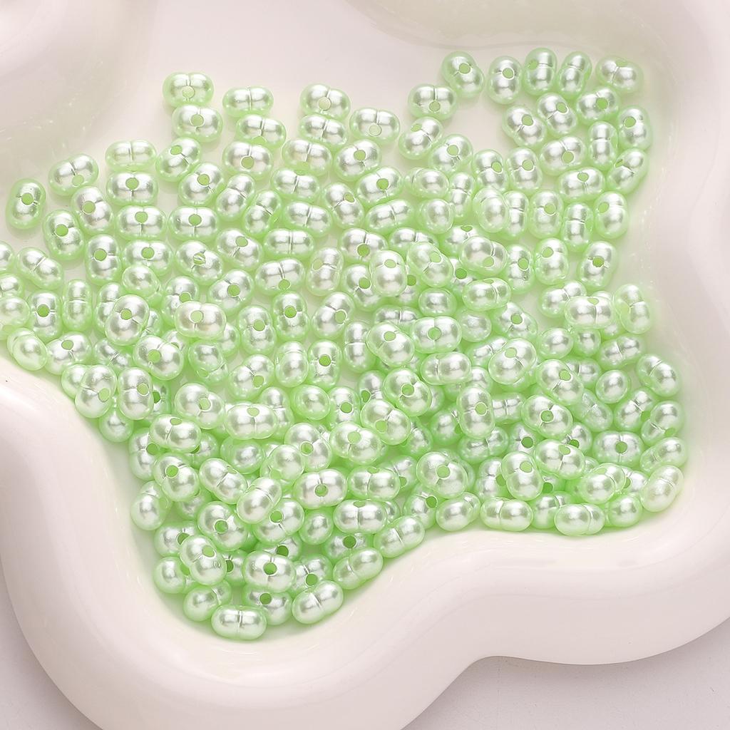 Бусины для браслетов ручной работы 8x5 мм Однотонные бусины Светлые арахисовые бусины Акриловые бусины из проса Бусины-россыпи Бусины Аксессуары для самостоятельного изготовления Струны Браслеты