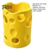 Talos 3D-печатный держатель для ручек в виде сыра, настольный органайзер большой емкости с гладкими краями и съемными разделителями, коробка для хранения канцелярских принадлежностей для ручек и карандашей