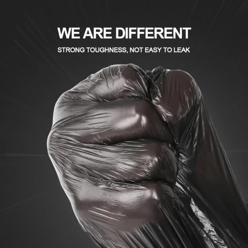 5 рулонов по 100 шт. Маленькие одноразовые мешки для мусора — для кухни, ванной, спальни и офиса — многофункциональные, герметичные мешки для мусора