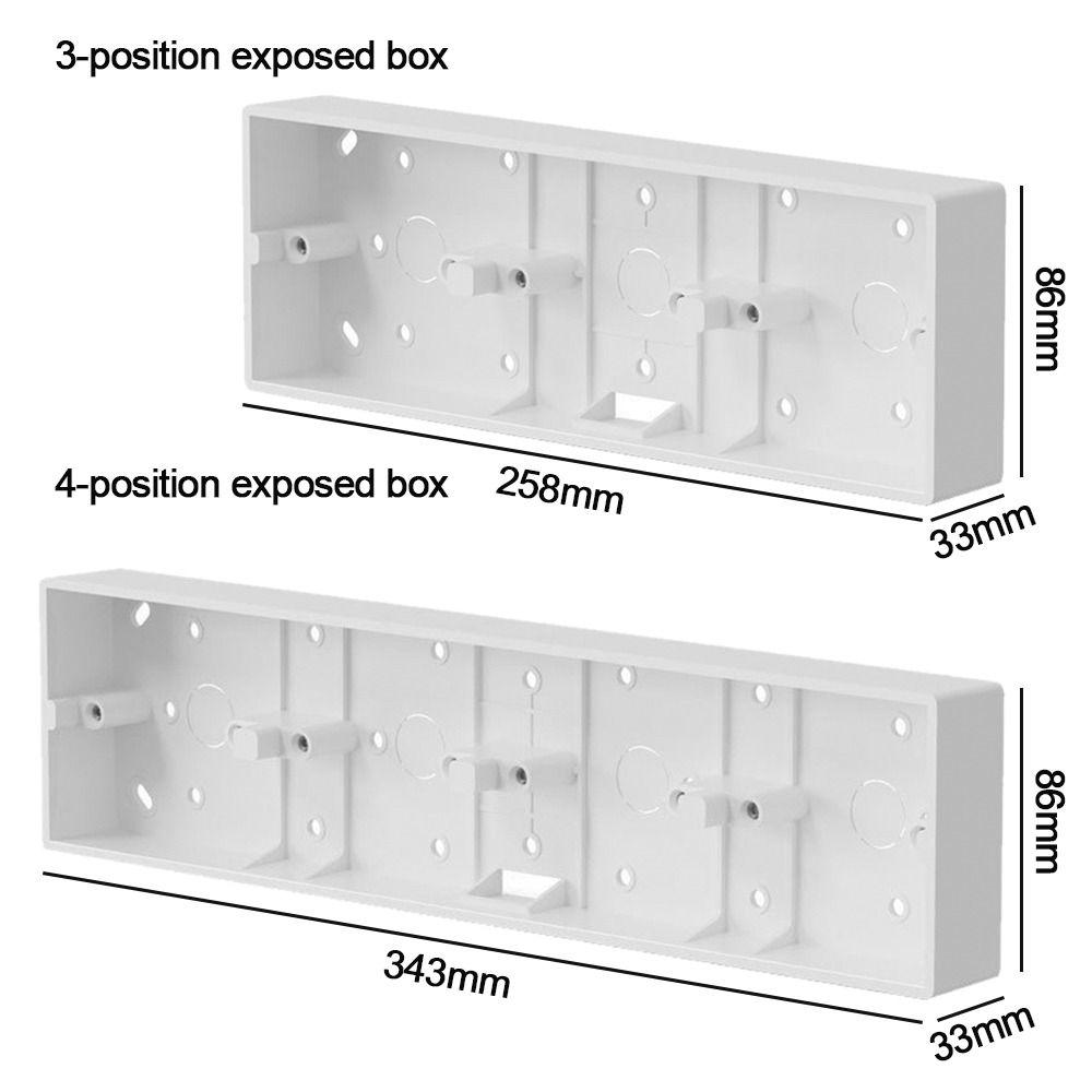 Switch And Socket Apply External Mounting Box Wall Surface Junction Box 86 Type Switch Socket Box