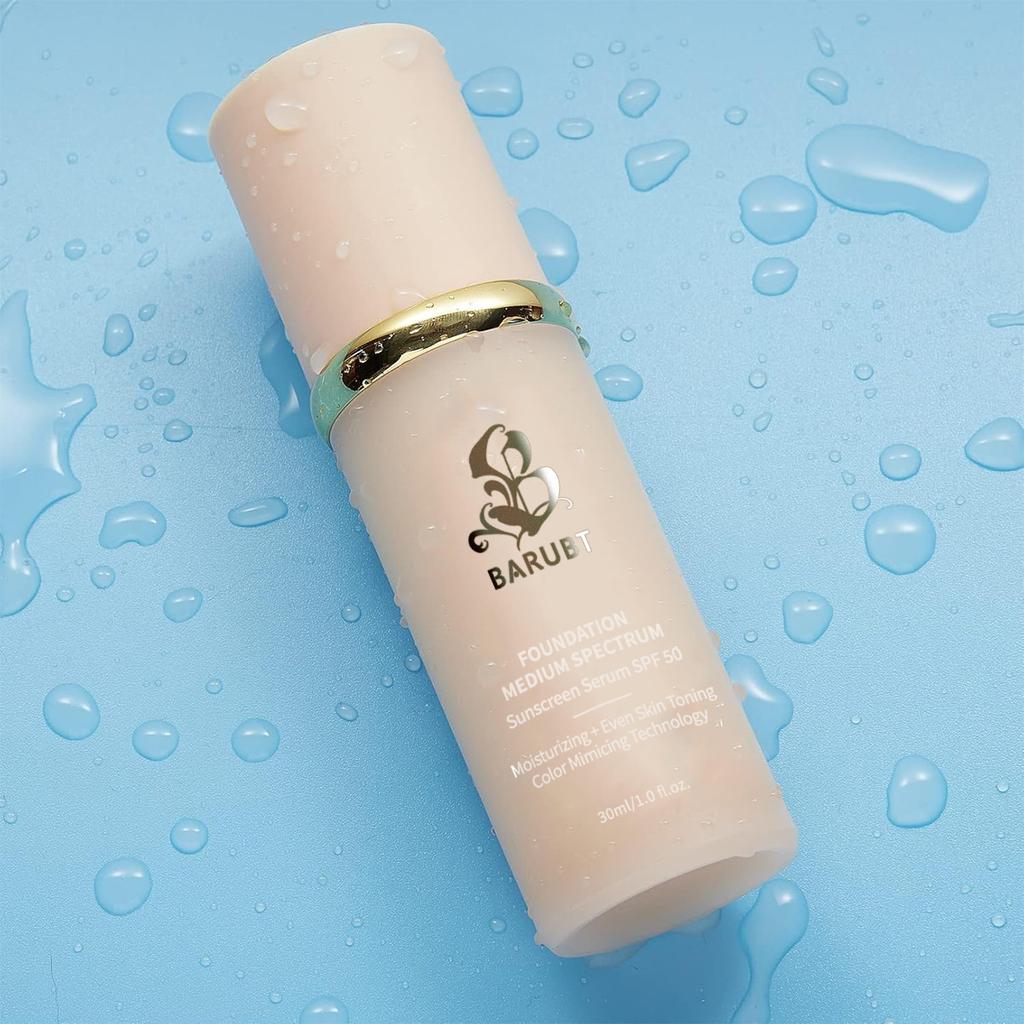 Средний спектр температурного изменения тональный крем для лица стойкий корректор Natural Light SP50 + солнцезащитный крем Value