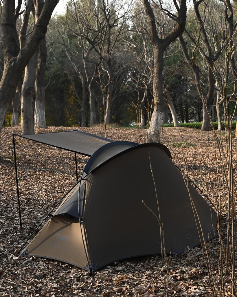 TOMOUNT Solo Ultra Light 1 20D Backpack Double Water Pressure Resistance Double Wall with Front Mountaineering Bicycle Outdoors Tent, Tent, Person,