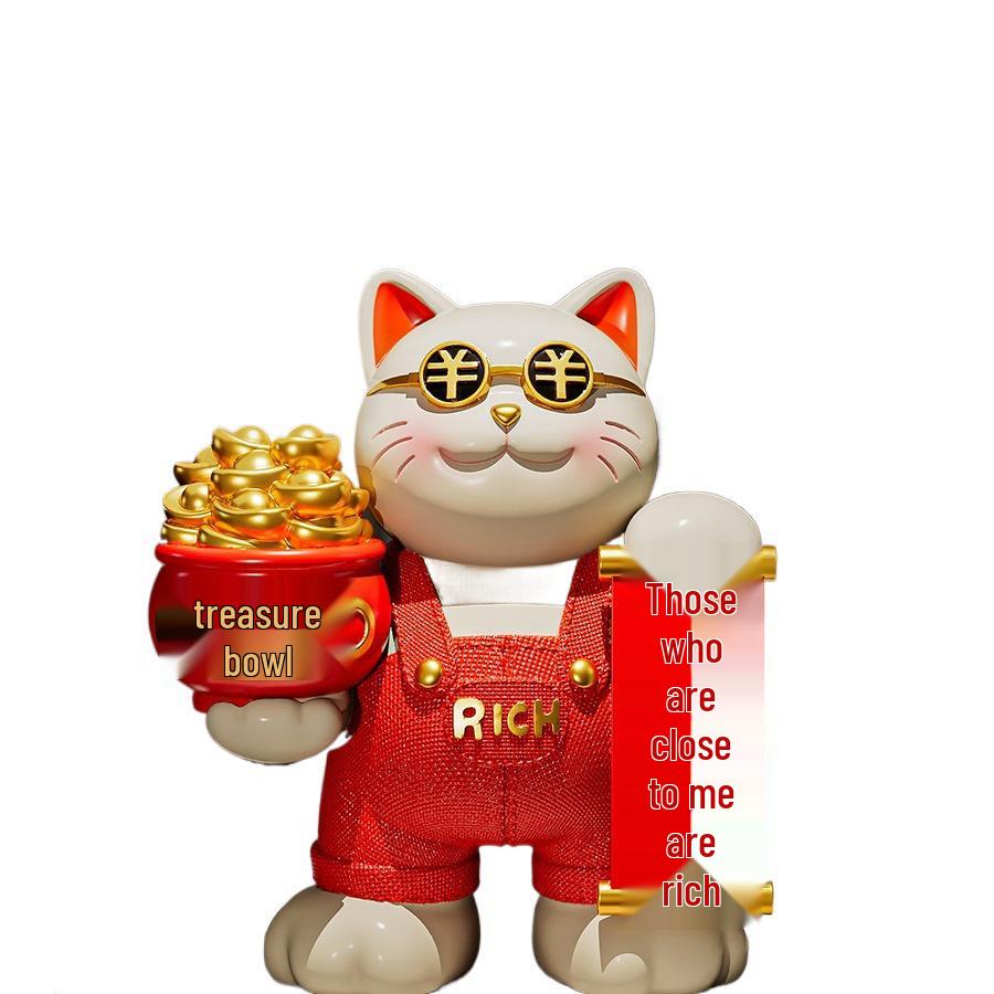 2025 Luxury Cat Figurine: Perfect for Entryway, Wine Cabinet, or Reception Desk Decor