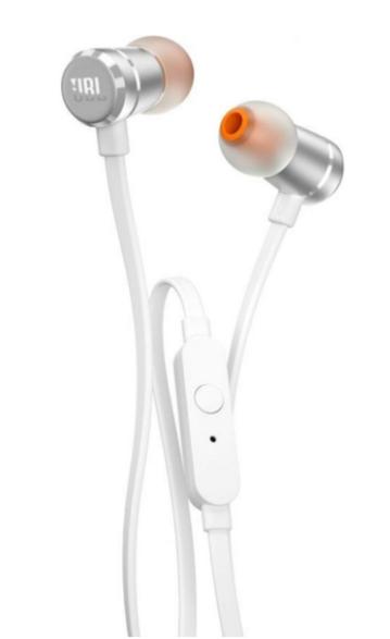 Jbl t290 wired headphones white and silver