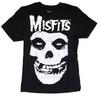 Misfits Рок-группа Классический Логотип Череп Мужская Черная Футболка Новая Унисекс Футболка
