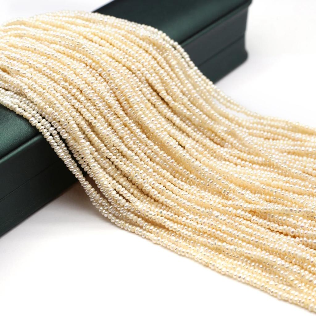 AA Freshwater Pearl Bread-Shaped Beads 2-3mm For Jewelry Making DIY Necklace Braclet Earrings Accessory