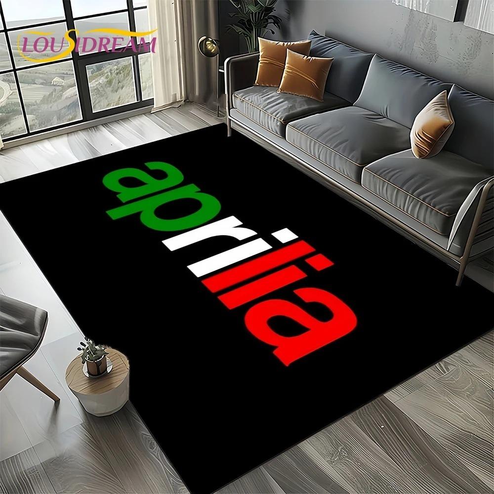 Aprilia Racing Car Logo Большой Ковер Коврик для Дома Гостиной Спальни Дивана Прихожей Декор Ковер для Детской Зоны Нескользящий Коврик для Пола