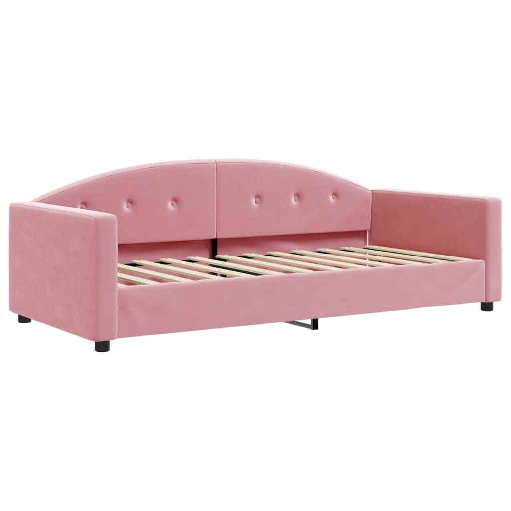 Daybed Pink 90x200 cm Velvet