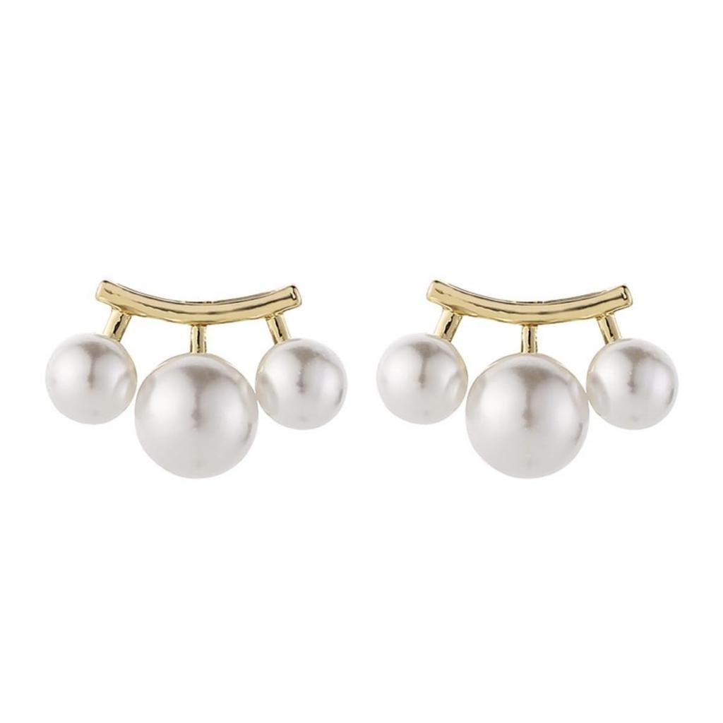 Earrings for Women Popular Earrings Painless White Pearl Gold White Silicone Pad Cushion Earrings Classy Delicate Elegant Miyabi Grace Miyabi Grace
