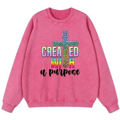 Создано с целью Женский винтажный хлопковый свитшот Хипстерский мягкий тонкий стиль Толстовки Мода Повседневные топы
