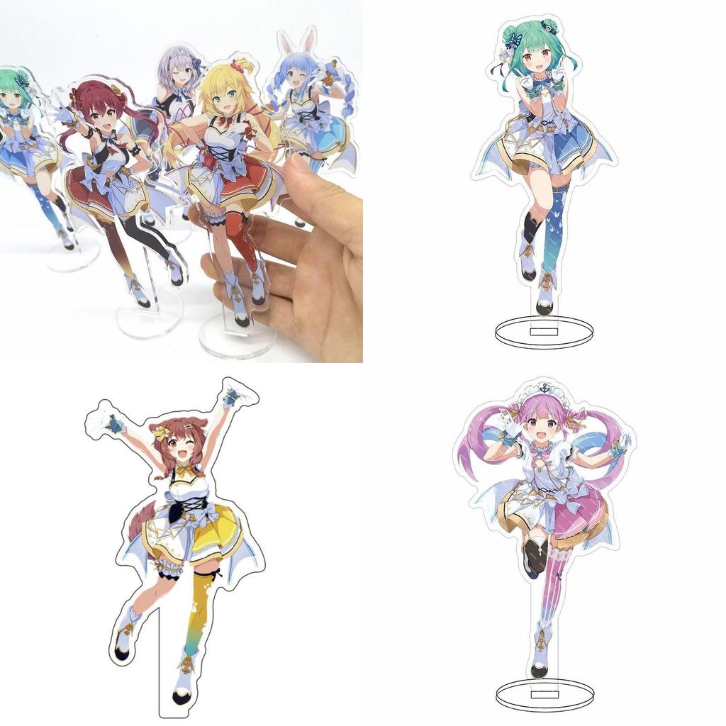 Акриловая подставка Hololive Vtuber Очаровательный настольный декор с участием Фубуки Окаю Аямэ Субару Мацури
