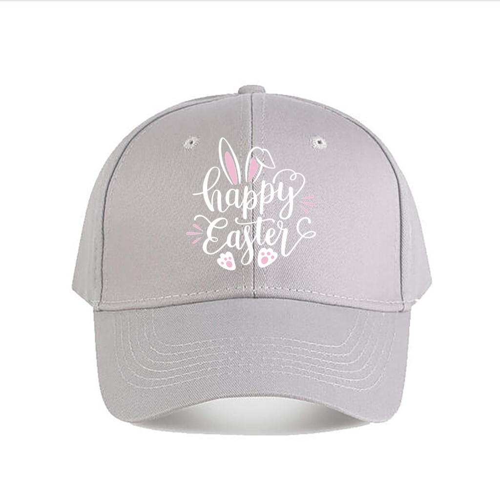 Happy Easter Bunny Ears Claw Decor Sticker Baseball Cap Fashion Unisex Sunhat Womens Outdoor Sports