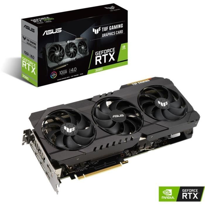 Graphics Card - LHR - ASUS - RTX 3080 - 10GB - GDDR6 - PCIe 4.0 - 2 x HDMI / 3 x DP (90YV0FB5-M0NM00)