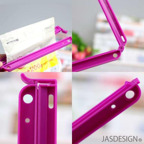 JASDESIGN Bag Clips, Food Clips, Large, Long, 22cm, Strong, Extra Large, Yellow, for Snacks, Pet Food, and Rice Bags, Bag Stoppers, Fasteners, Set of