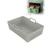 1PCS Air Fryer Silicone Liners Reusable Random Color Rectangular Air Fryer Silicone Pot for Easy Clean Dish Liner Grill Pan Mat