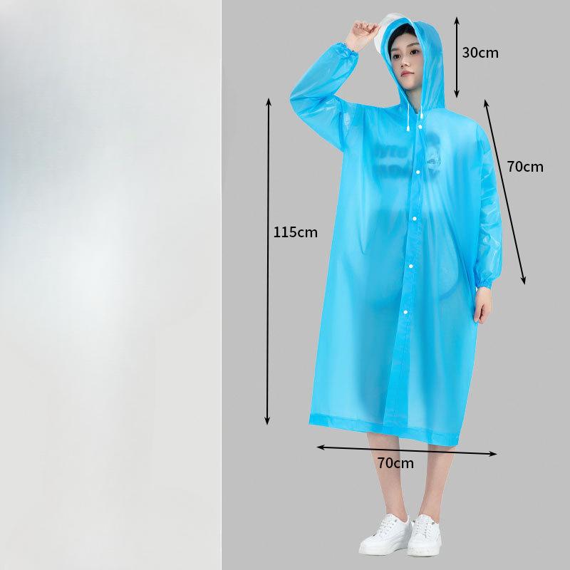 Длинный дождевик, дождевик на все тело, одноразовый, толстый, верхняя одежда для взрослых, дождевик на одного человека, портативный для использования на открытом воздухе