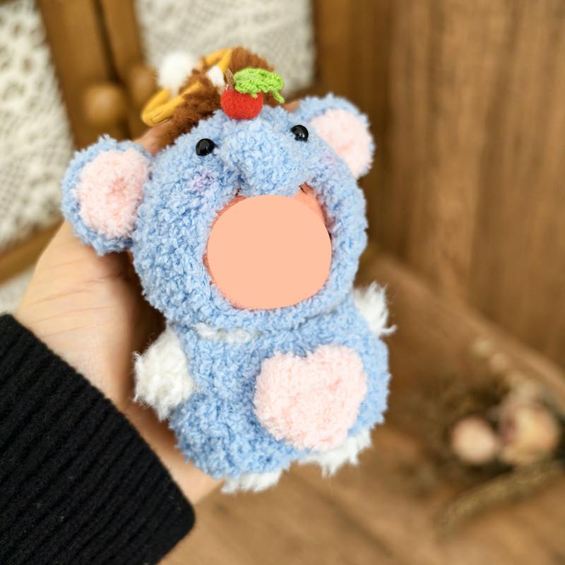 [Cloth Only] 10cm Doll Clothes New Handmade pink Pig and Blue Elephant Set Exquisite Accessories