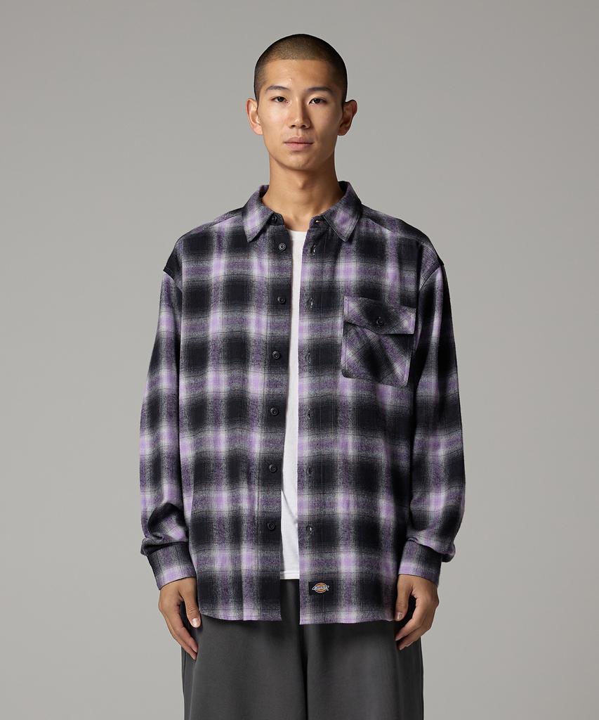 DICKIES One Pocket Ombre Shirt Purple
